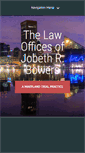Mobile Screenshot of bowerslawmd.com